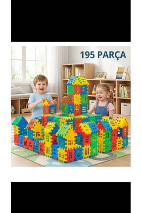 acces 195 Parça Yapı Blokları – Eğitici & Birbirine Geçmeli Oyuncak Seti