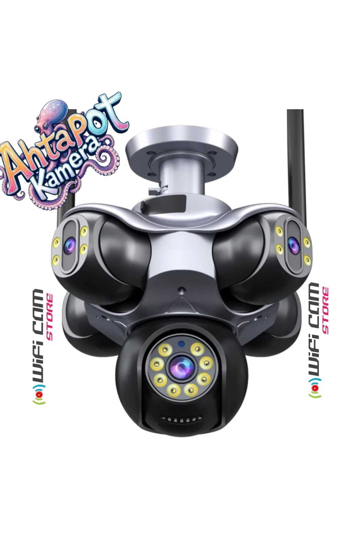 WİFİCAM 5 Kameralı Ahtapot WiFi PTZ Kamera