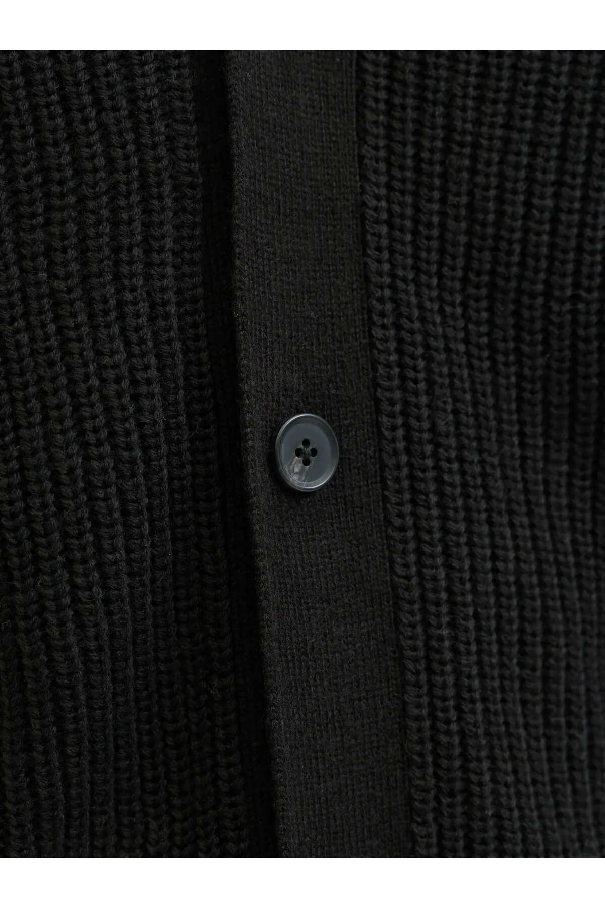 Jack & Jones  J&J JJConnor Knit Cardigan Regular Fith Erkek Hırka Kazak 12278960 Siyah - Görsel 6