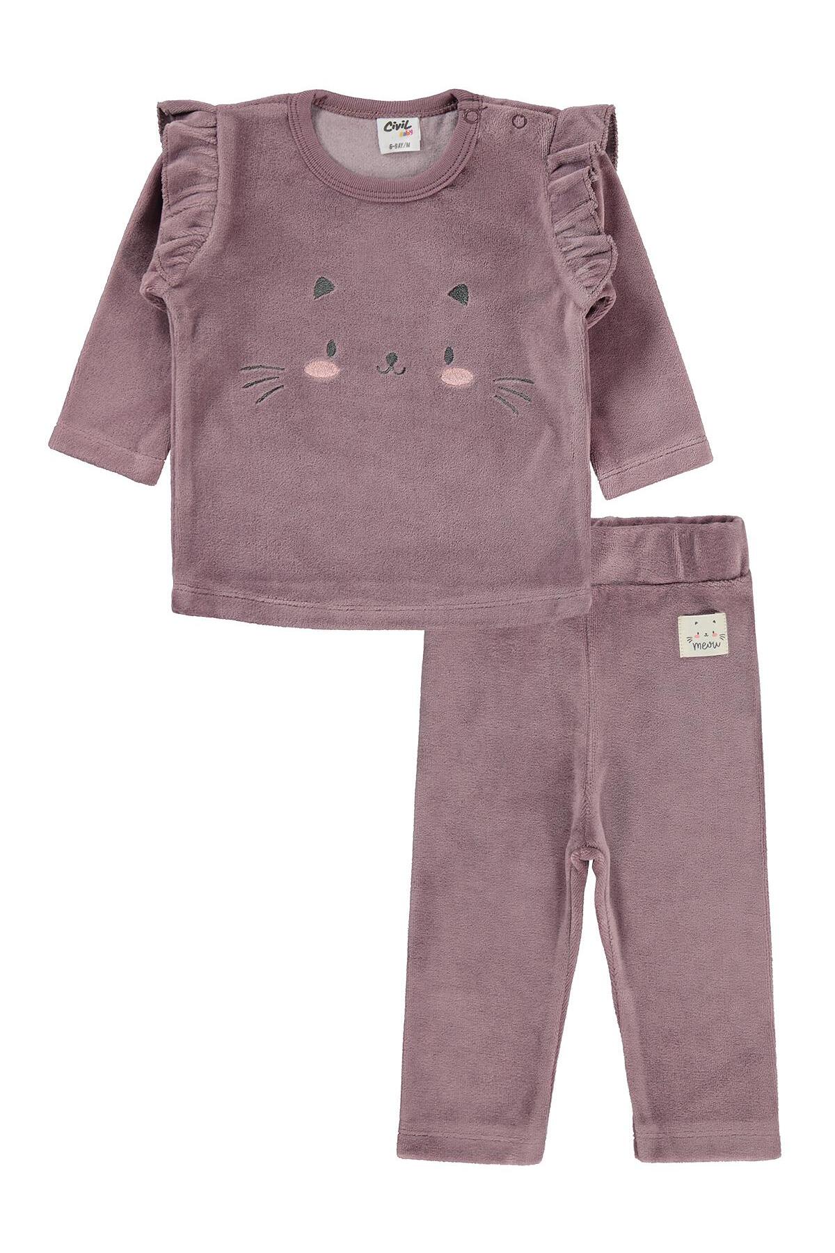 Civil Baby Süs Etiketli 6-18 Ay Takım - Kahve