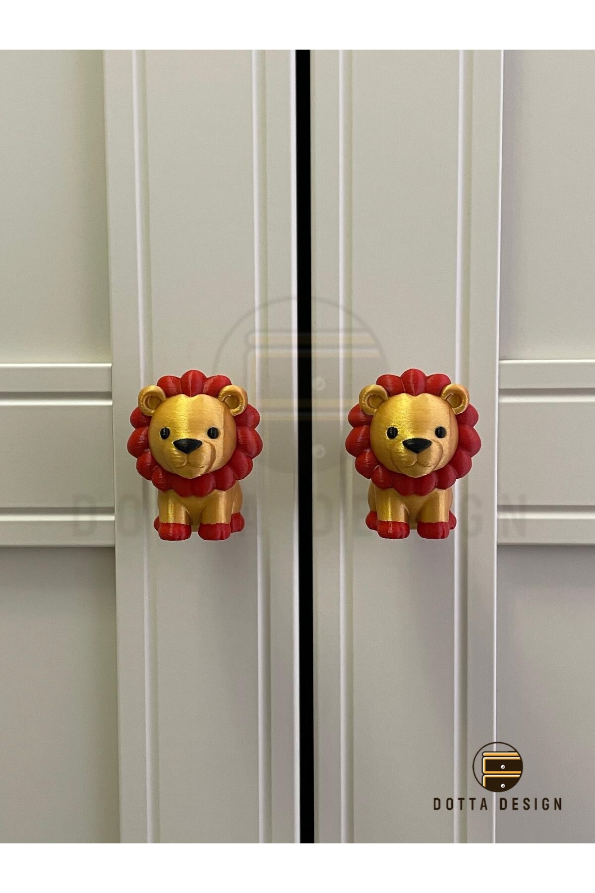 Dotta Design Çocuk Odası Kulpları - Aslan Kulp (Tekli) fotoğrafı 2 (önizleme)
