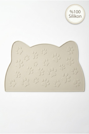 Siliconly %100 Silikon Kokusuz Plastik ve Pvc İçermez Kedi Beslenme Paspası K...
