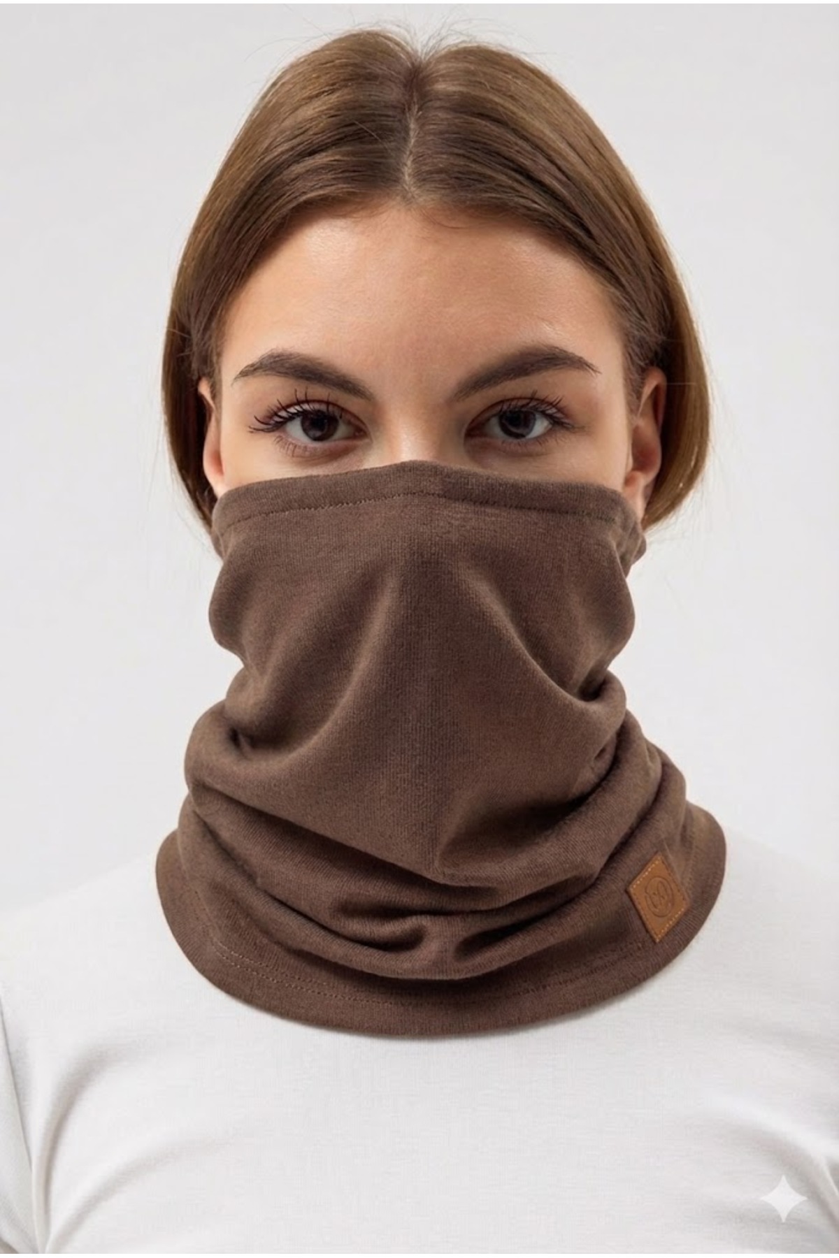 Butikgiz %100 Pamuklu 4 mevsim Çok Fonksiyonlu Unisex Yumuşak Penye Boyunluk görsel 2