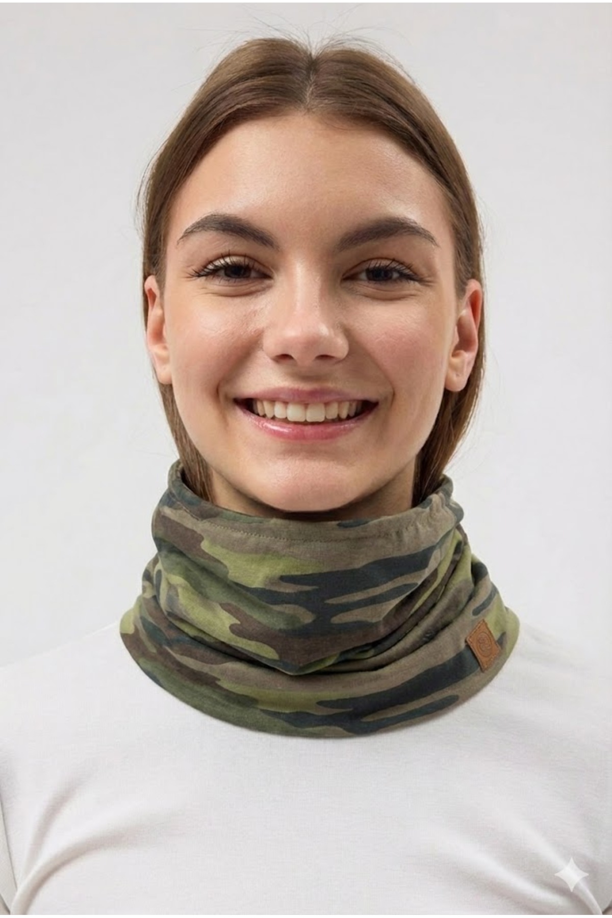 Butikgiz %100 Pamuklu 4 mevsim Çok Fonksiyonlu Unisex Yumuşak Penye Boyunluk görsel 5
