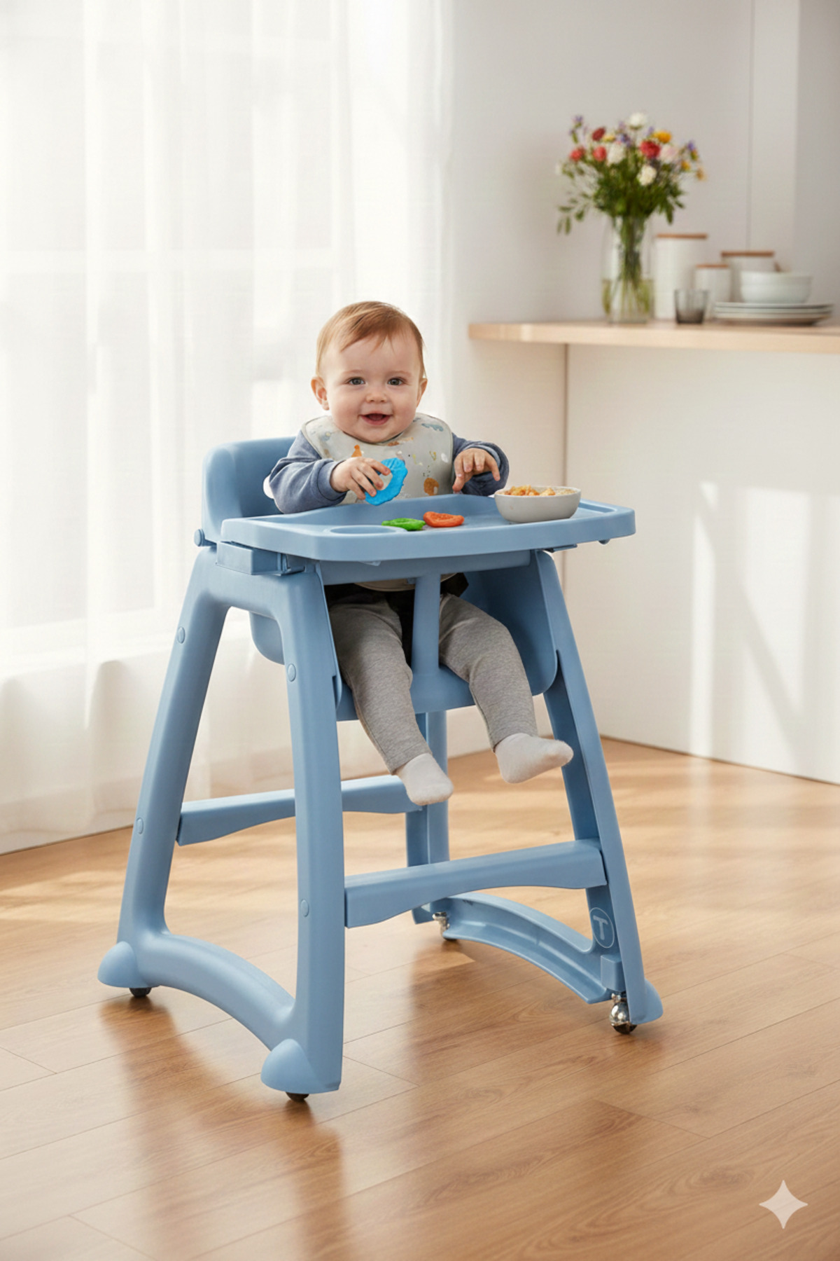 BEBEK Mama Sandalyesi - Güvenli Emniyet Kemerli Fonksiyonel Bebek Sandalyesi