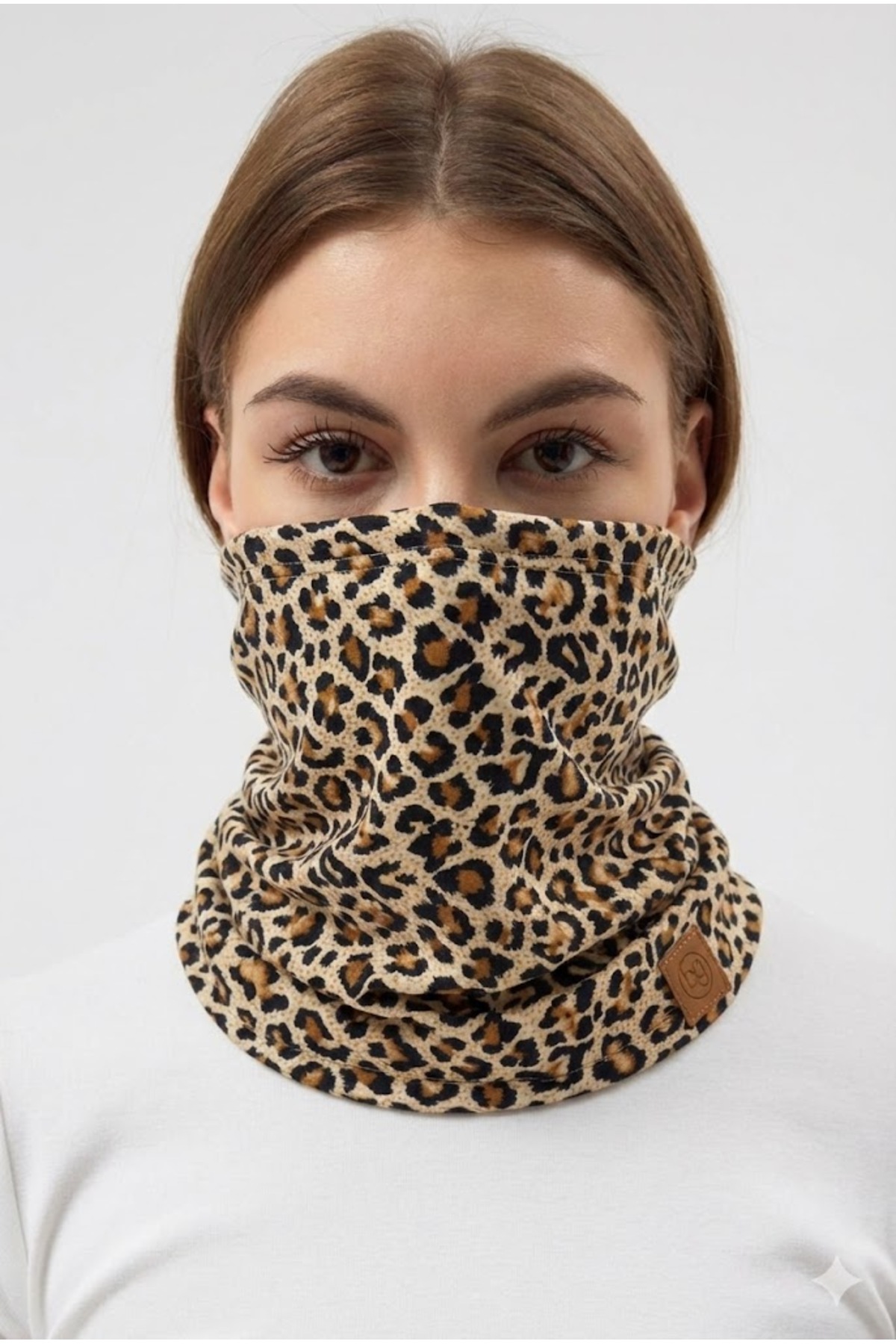 Butikgiz %100 Pamuklu 4 mevsim Çok Fonksiyonlu Unisex Yumuşak Penye Boyunluk görsel 6
