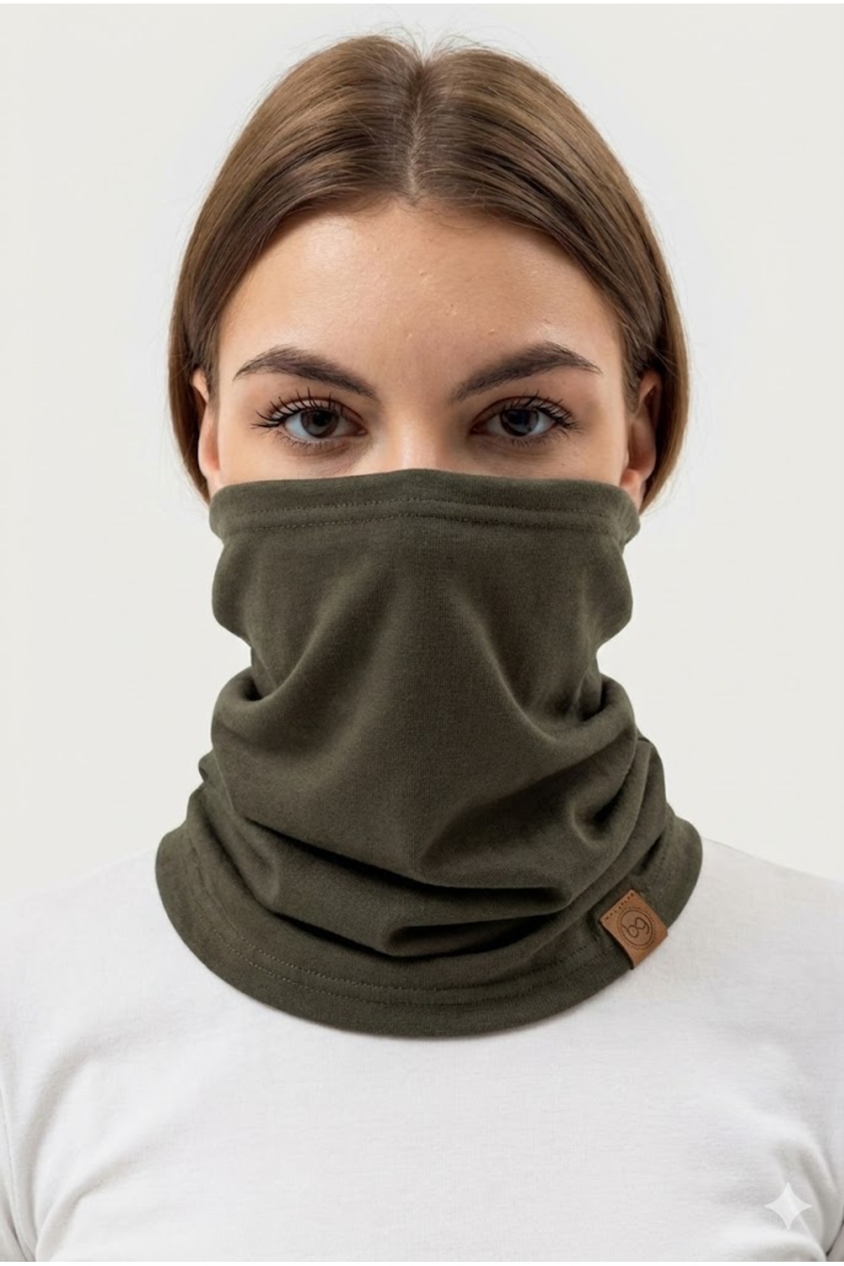 Butikgiz %100 Pamuklu 4 mevsim Çok Fonksiyonlu Unisex Yumuşak Penye Boyunluk görsel 2