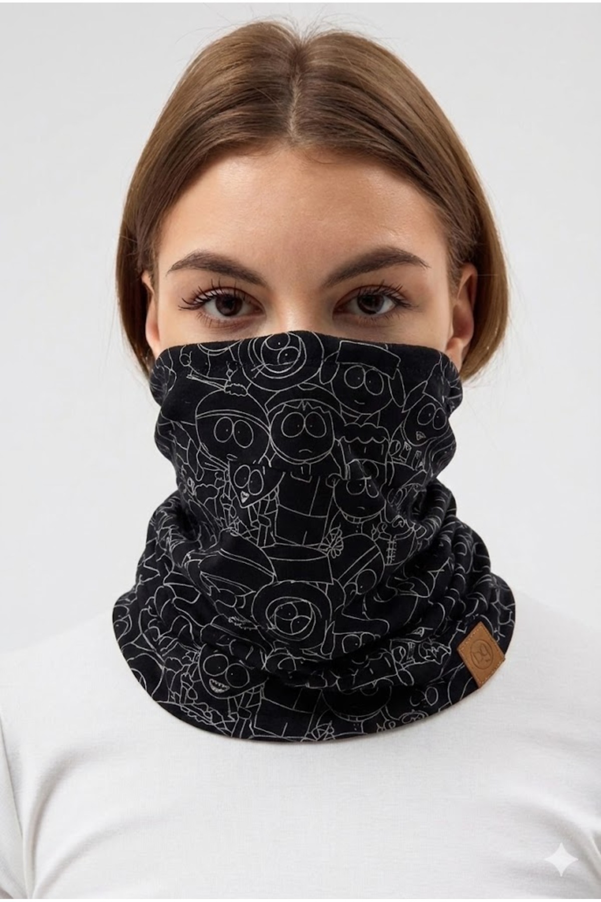 Butikgiz %100 Pamuklu 4 mevsim Çok Fonksiyonlu Unisex Yumuşak Penye Boyunluk