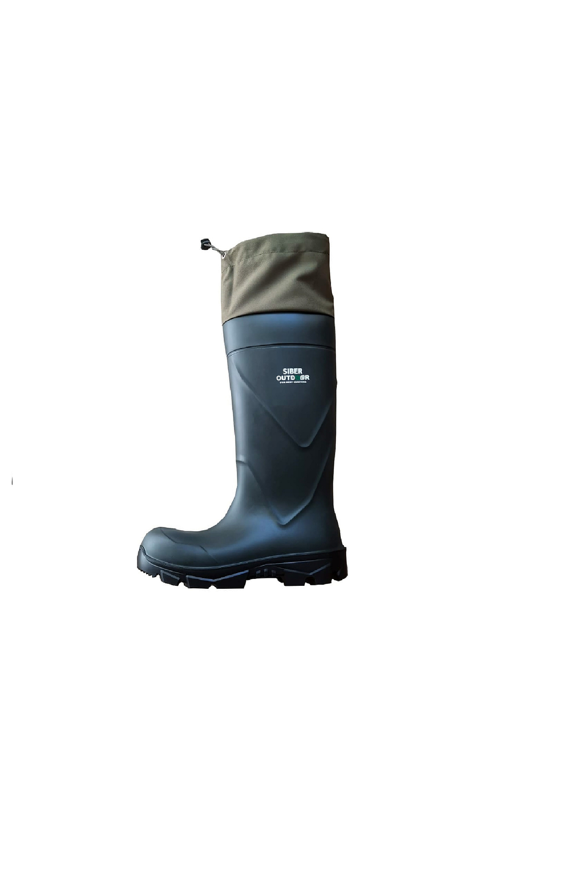 SİBER OUTDOOR  Haki Polimer Astarlı Konçlu Çizme