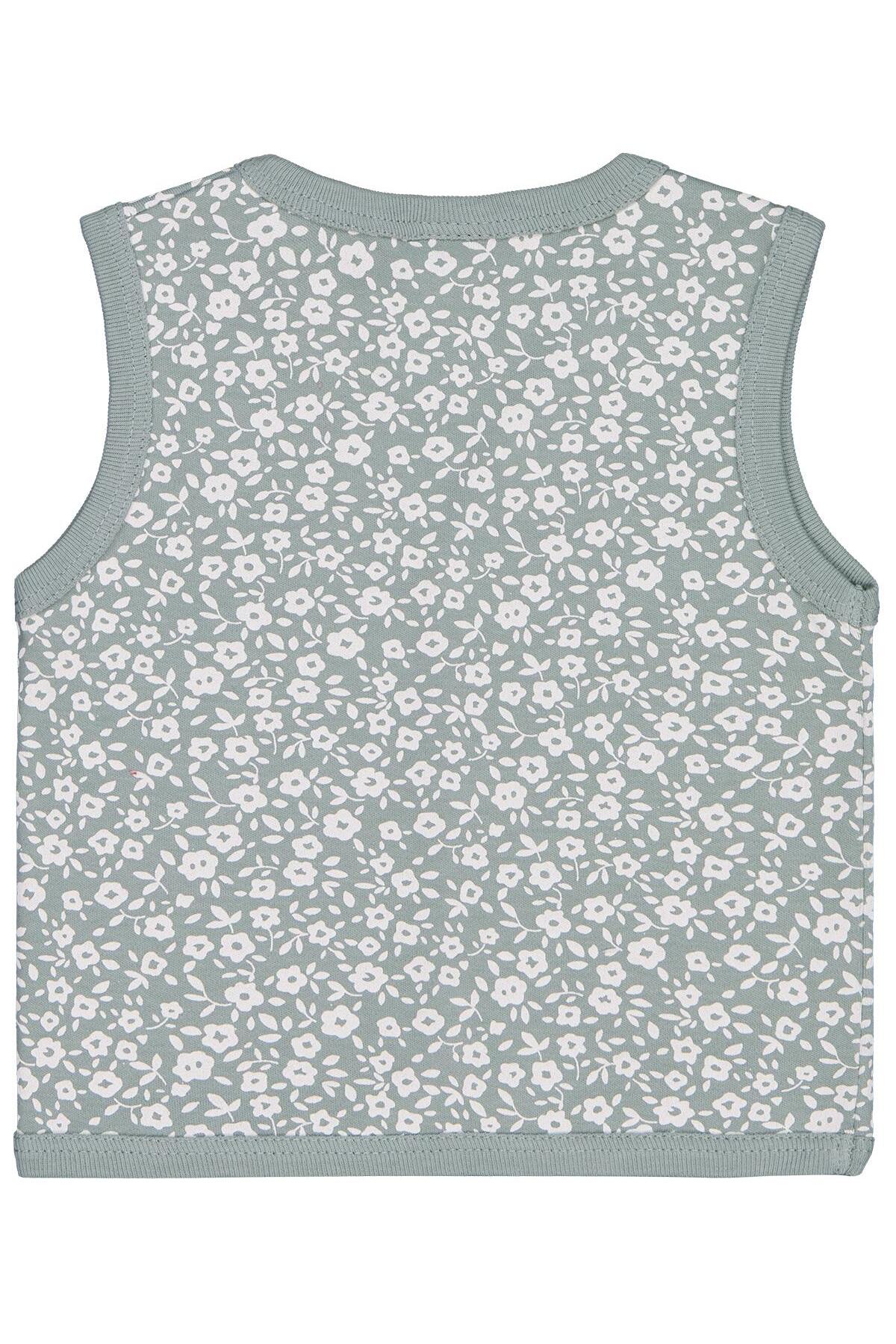 Civil Baby Çiçek Empirme 6-18 Ay Yelek - Yeşil 9-12 Ay fotoğrafı 2 (önizleme)