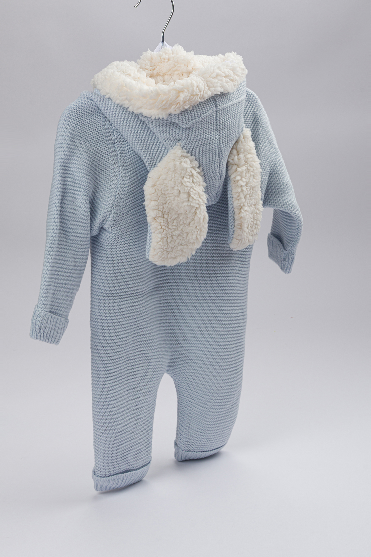 Lui Baby Polarlı Welsoft Kapüşonlu Örgü Desenli Bebek Tulum Kulaklı fotoğrafı 2 (önizleme)