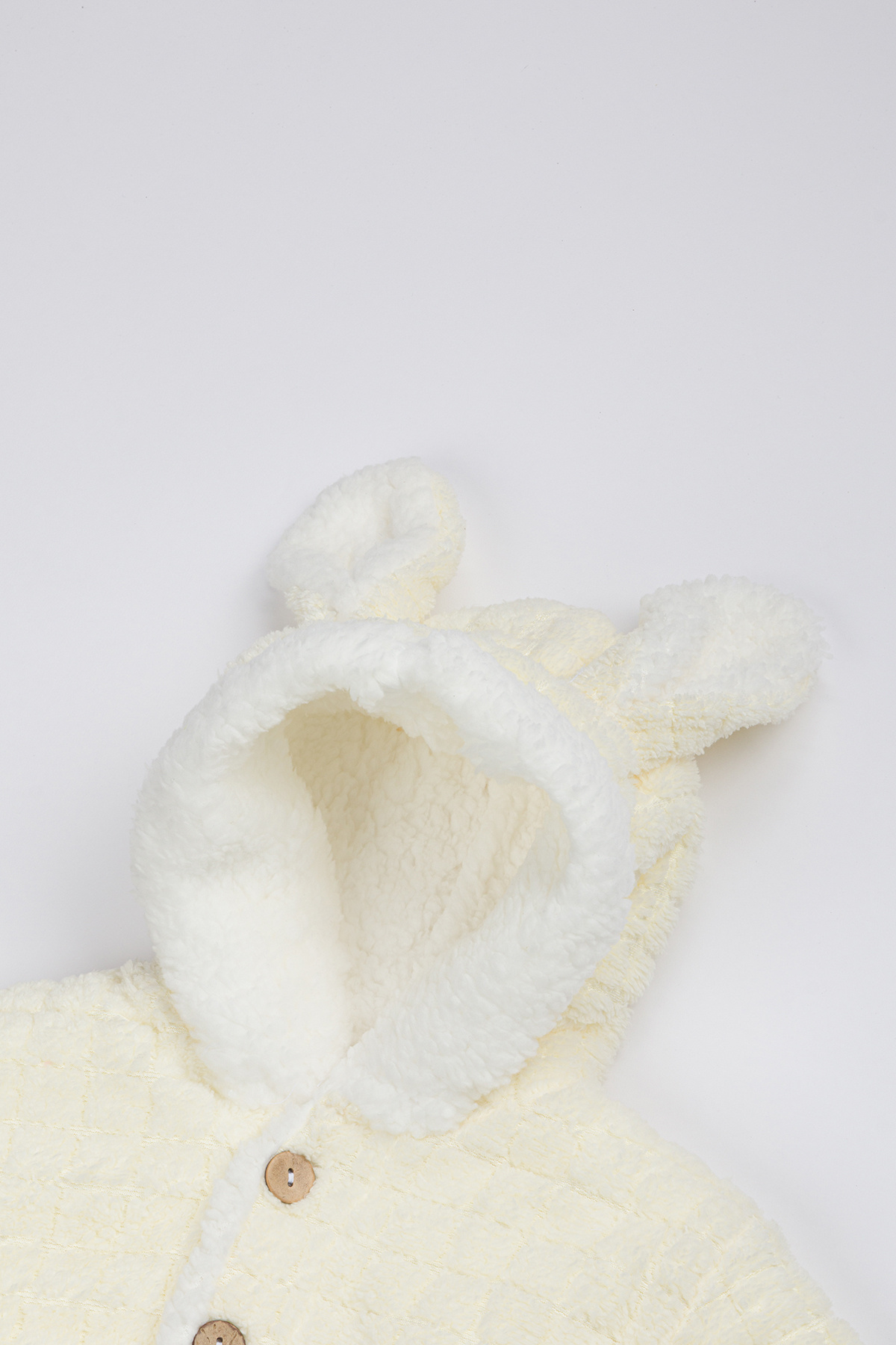 Lui Baby Polarlı Kapüşonlu Welsoft Tavşan Kulaklı Bebek Tulum fotoğrafı 4 (önizleme)