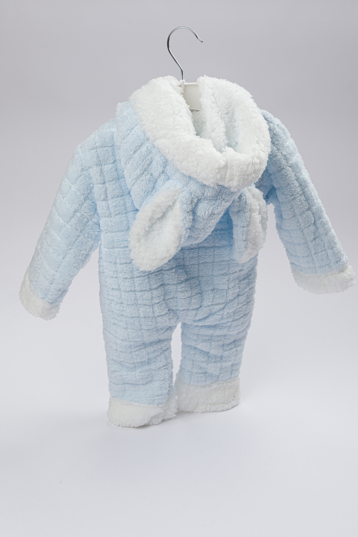 Lui Baby Polarlı Kapüşonlu Welsoft Tavşan Kulaklı Bebek Tulum fotoğrafı 2 (önizleme)