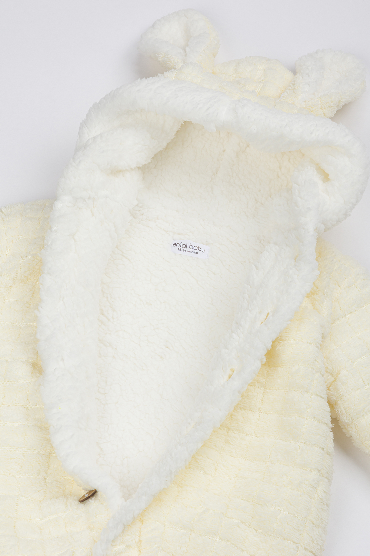 Lui Baby Polarlı Kapüşonlu Welsoft Tavşan Kulaklı Bebek Tulum fotoğrafı 7 (önizleme)