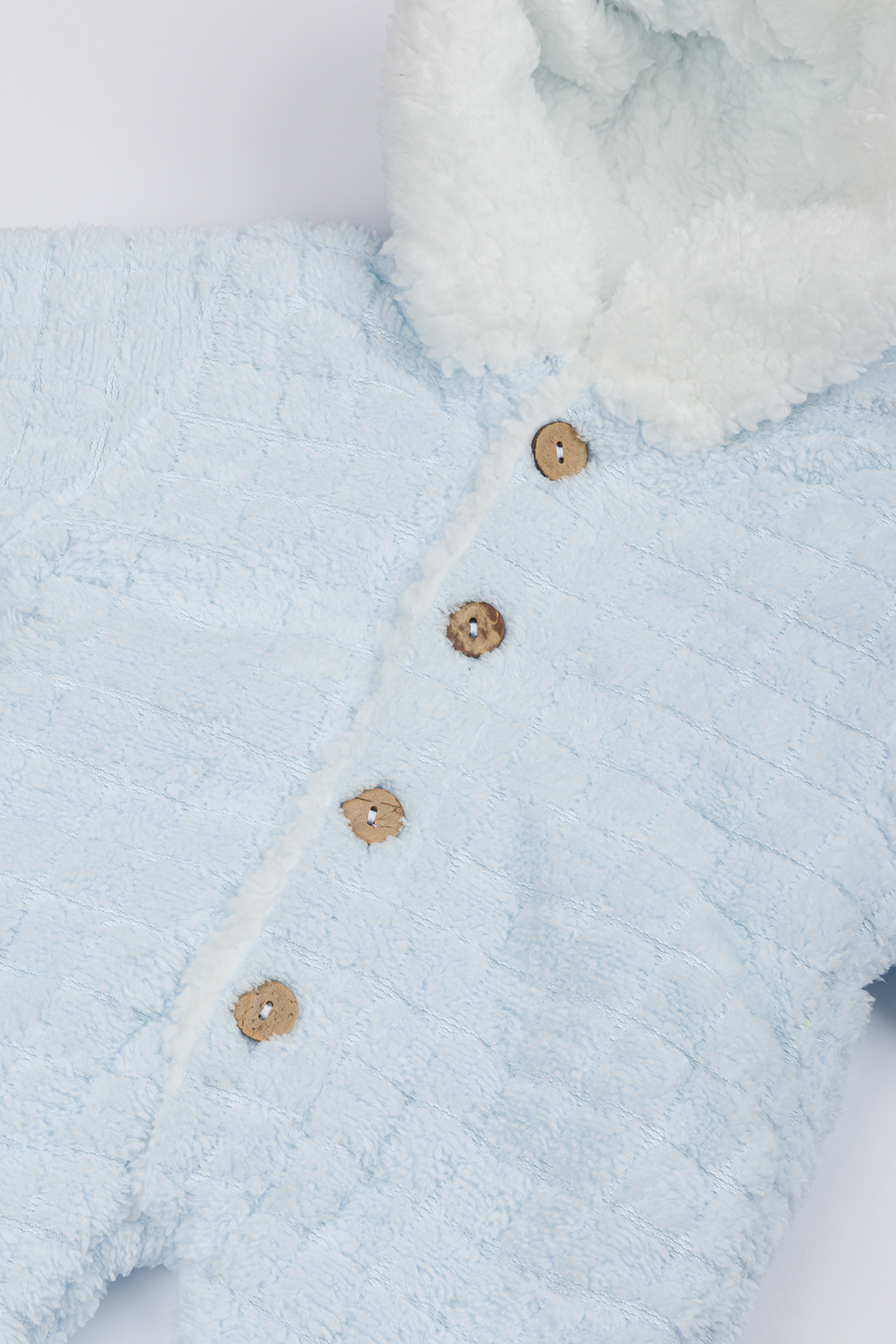 Lui Baby Polarlı Kapüşonlu Welsoft Tavşan Kulaklı Bebek Tulum fotoğrafı 5 (önizleme)