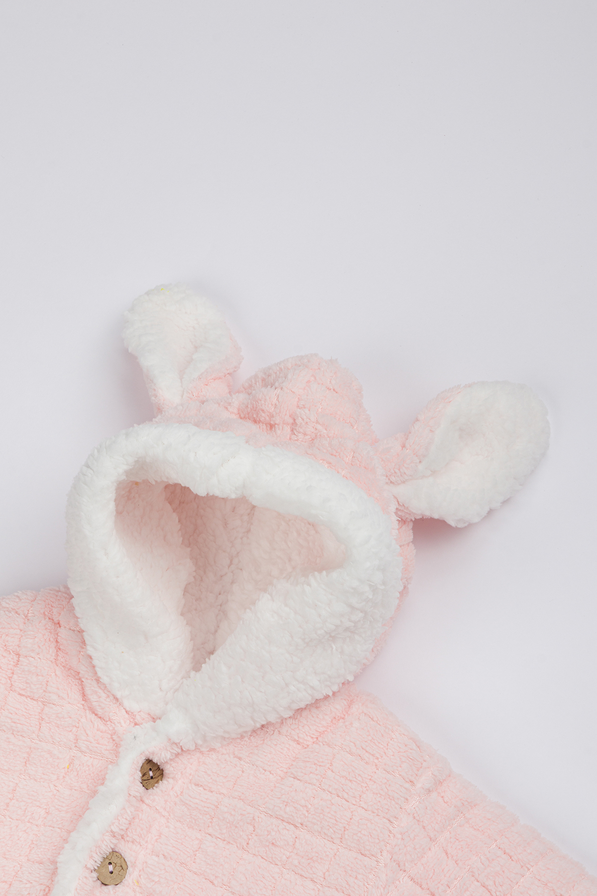 Lui Baby Polarlı Kapüşonlu Welsoft Tavşan Kulaklı Bebek Tulum fotoğrafı 4 (önizleme)