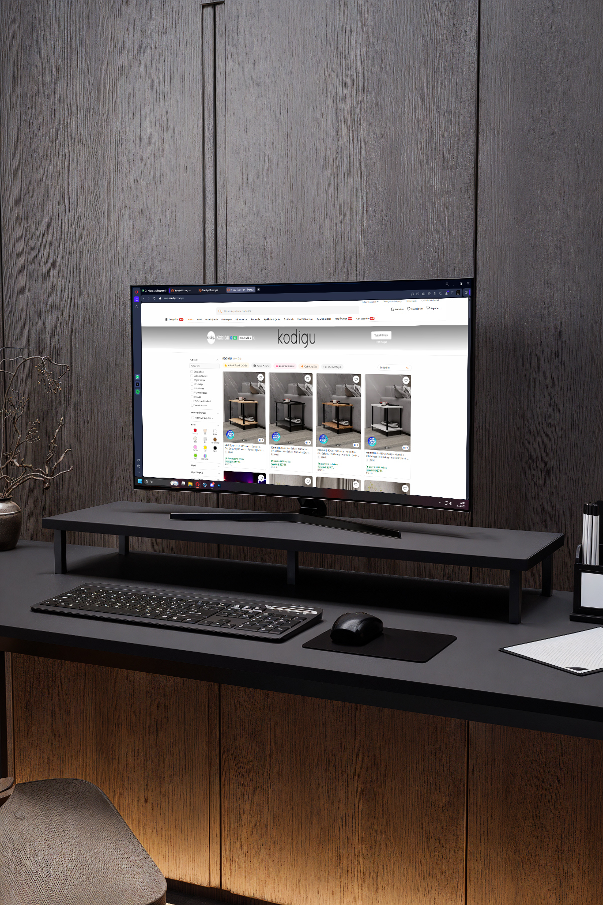 90x20cm Monitor Stand | Ergonomic Monitor Stand | Monitor Stand for Neck
