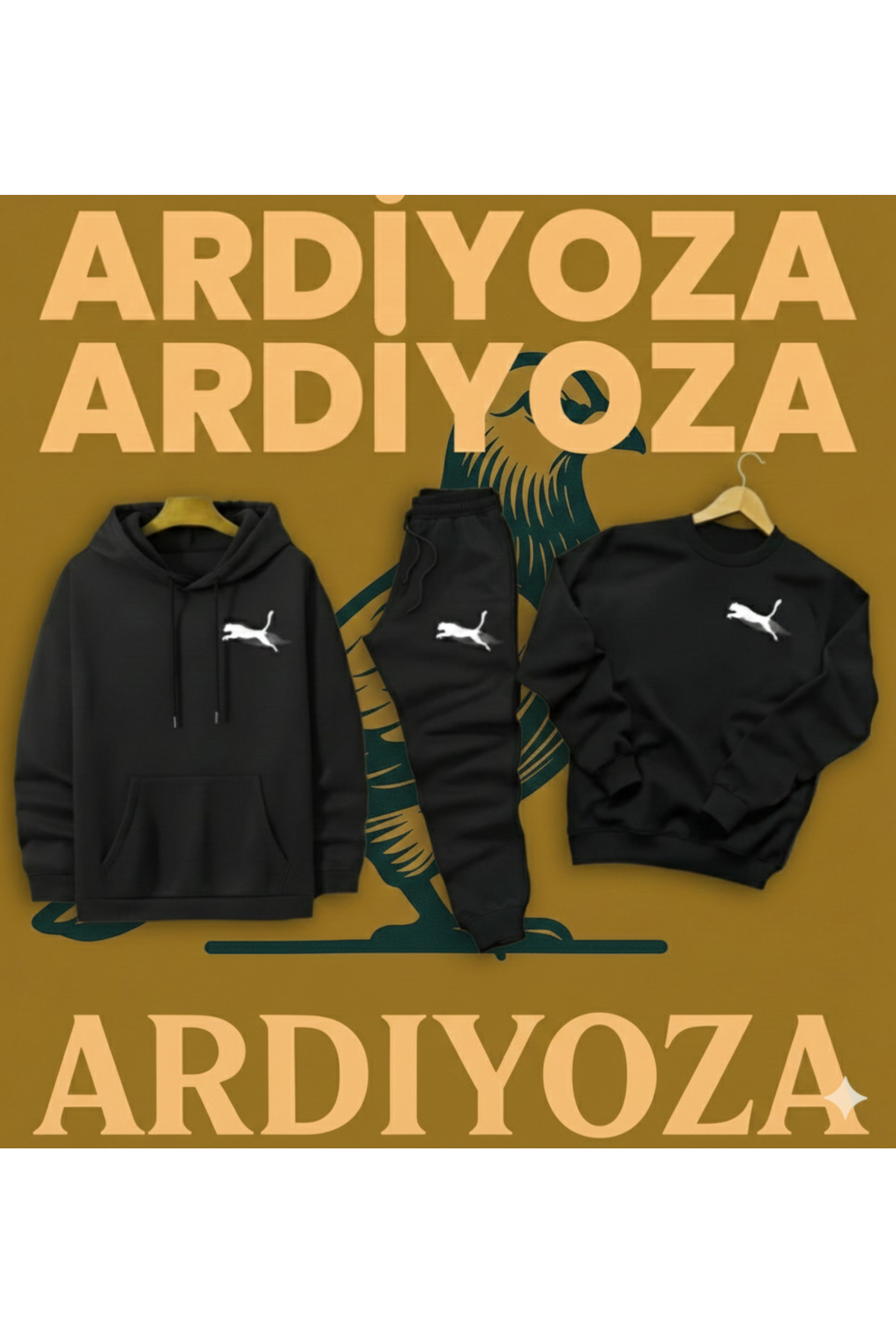 Ardiyoza ΣΕΤ ΑΘΛΗΤΙΚΗ ΣΟΥΤΑΡΑ ΧΩΡΙΣ ΦΕΡΜΟΥΑΡ 3ΤΕΜΑΧΙΑ ( με κουκούλα -SWEAT-SUIT)