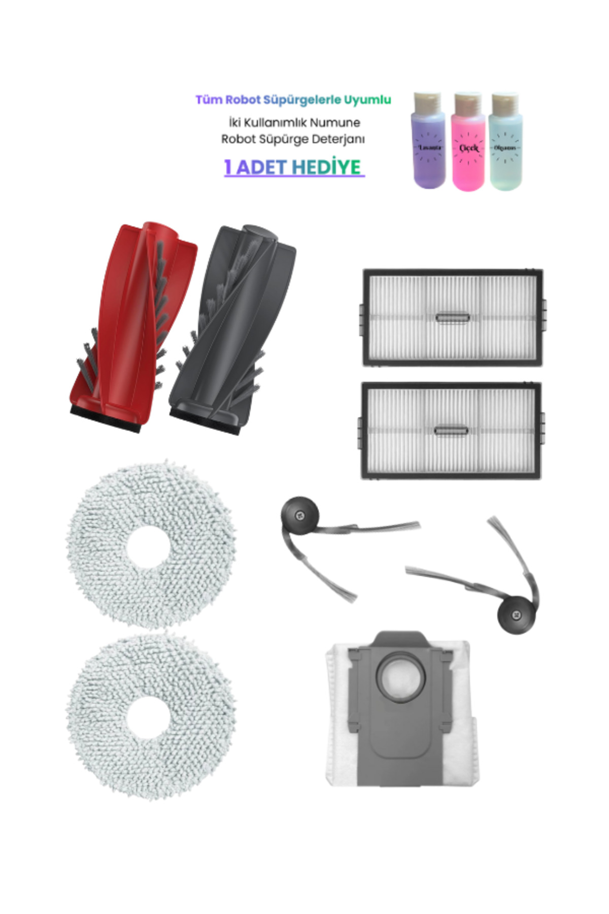 Spare Part Set ROPALDE Roborock Saros 10R Robot Vacuum Cleaner Compatible 9-Piece ...