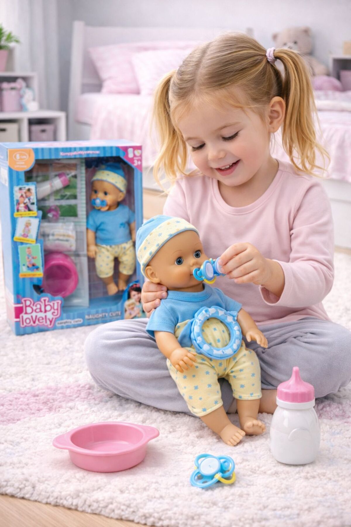 NASYONEL TOYS Lovely Aksesuarlı Oyuncak Bebek | Bakım Setli