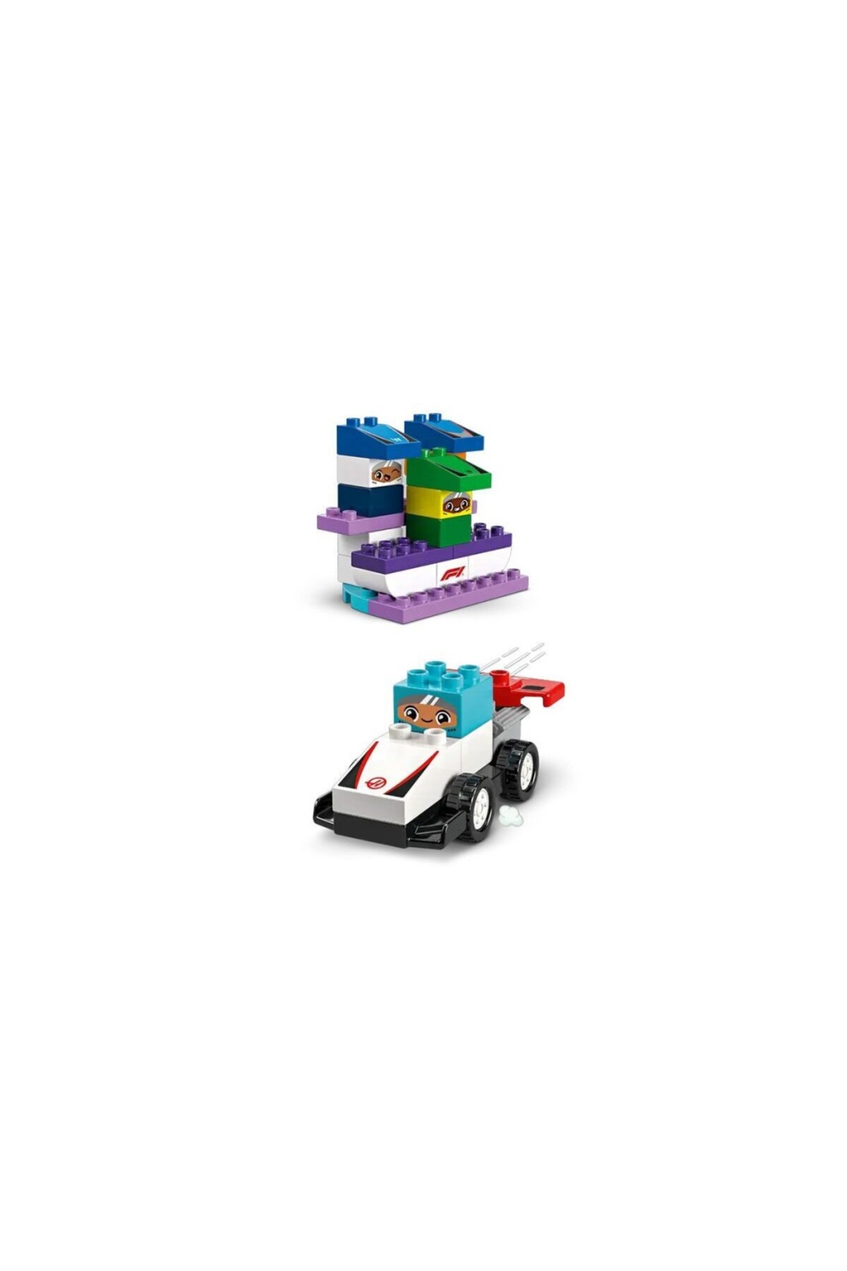 LEGO 10445 Duplo F1 Takımı Yarış Arabaları ve Sürücüleri 70 parça +2aş fotoğrafı 4 (önizleme)