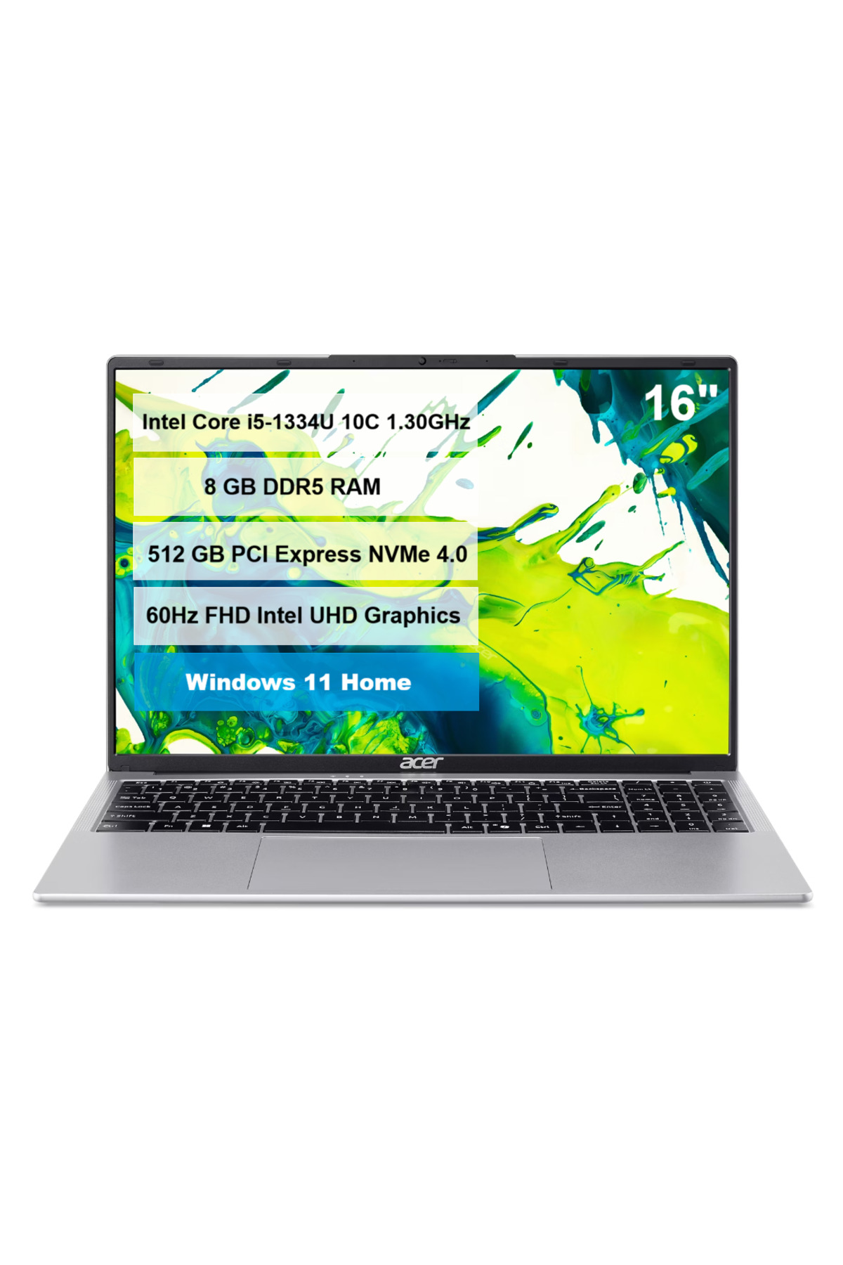 ACER Aspire Lite AL16-54P-51RZ Intel Core i5-1334U 8GB DDR5 512GB