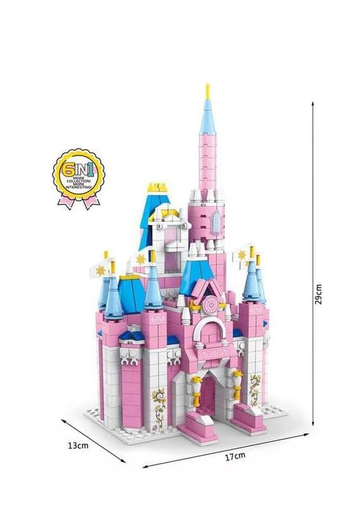مجموعه ساختمانی ۱۰۰۰ قطعه‌ای قلعهٔ پرنسس – اسباب‌بازی بلوکی رنگارنگ ۶ در ۱ (۶ سال به بالا)