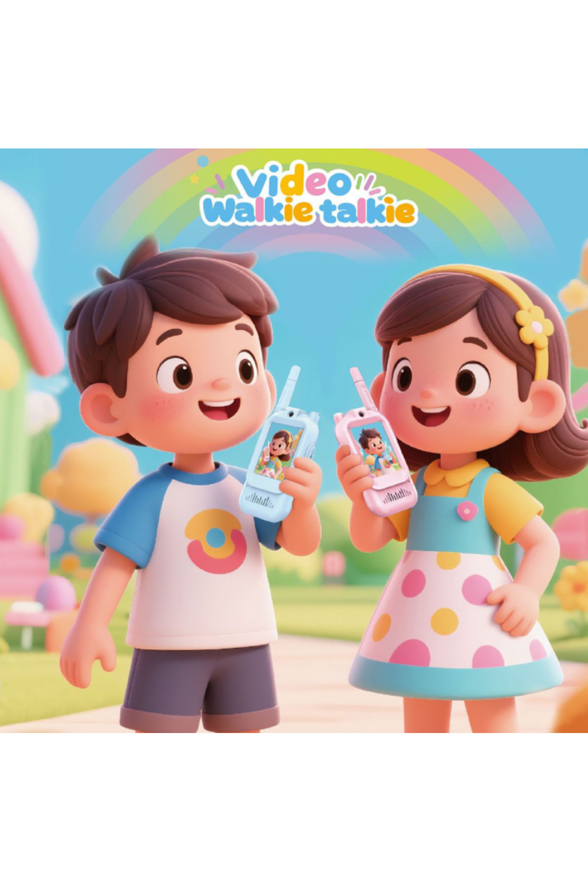 M90 Akıllı Çocuk Telsizi Smart Görüntülü Konuşma 4 Farklı Ses Efekti Walkie Talkie 2 Adet Telsiz fotoğrafı 2 (önizleme)