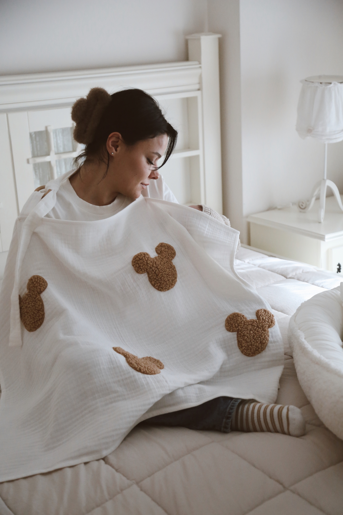 dery baby TAŞIMAK SİHİRDİR DERY BABY DÖRT KAT MÜSLİN TEDDY SOURİS EMZİRME ÖNLÜĞÜ fotoğrafı 6 (önizleme)