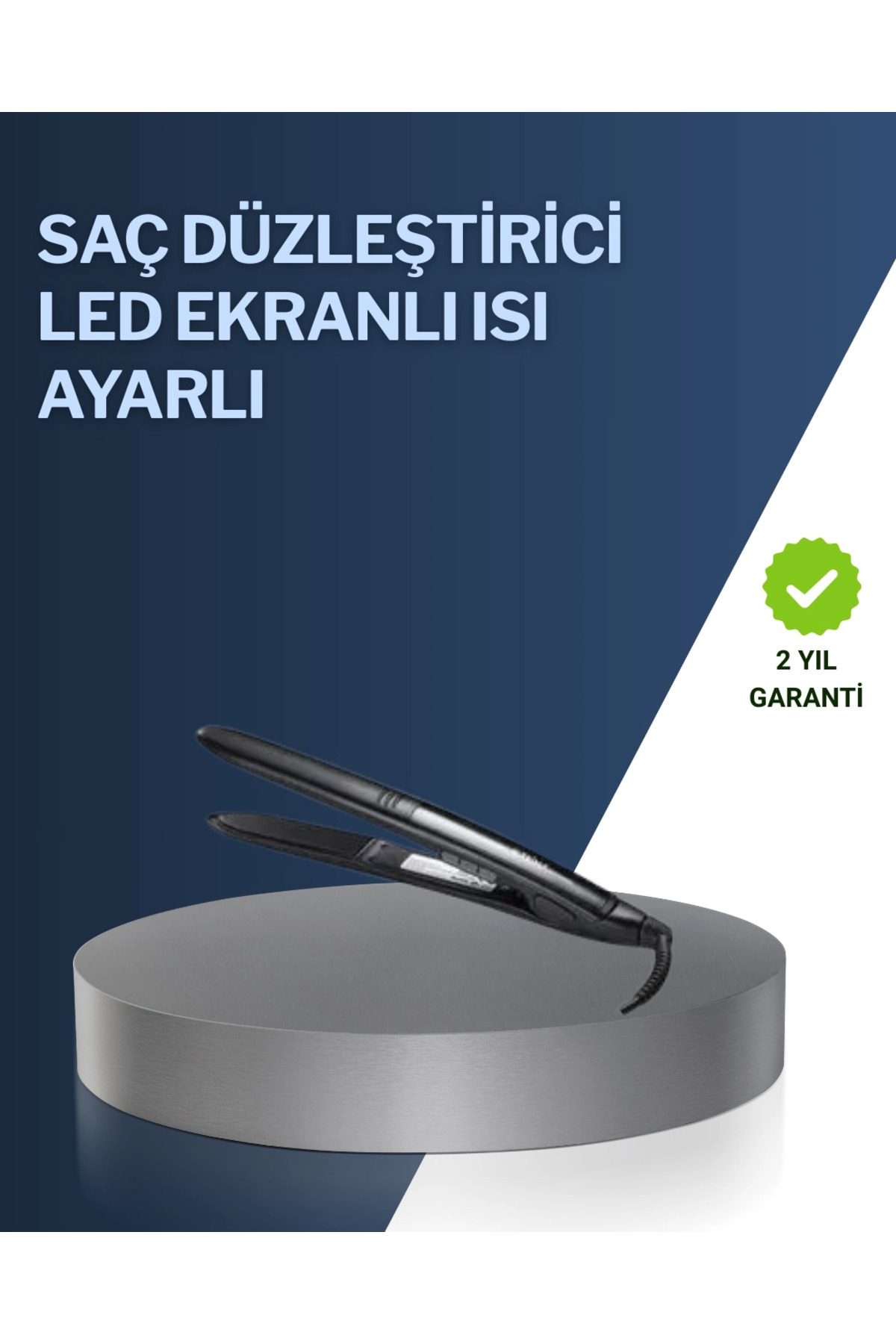 2025 Yeni Seri Dijital Ekranlı Isı Ayarlı Saç Düzleştirici Titanyum Kaplama A Kalite