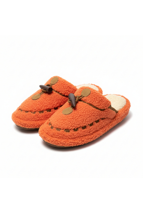 TopukkTrend Kadın Peluş Ev Terliği Kaydırmaz Sessiz Taban Kışlık Rahat Terlik