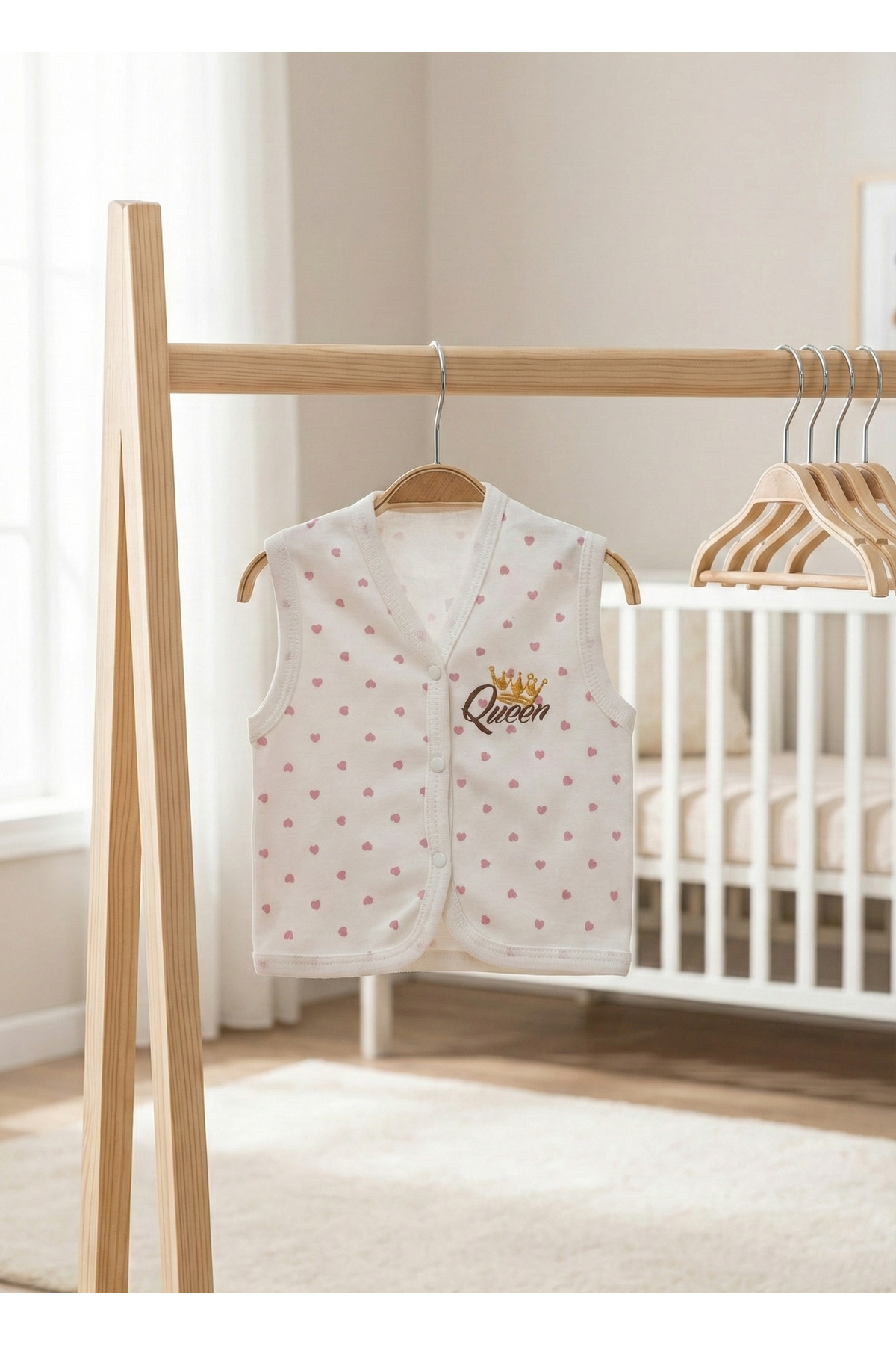 Elbebek Baby %100 Organik Pamuklu PENYE Kız Bebek Yelek ( 6-9, 9-12, 12-18 Ay ) fotoğrafı 3 (önizleme)