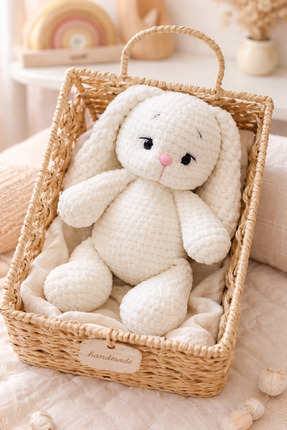 Handmade Sevimli kadife tavşan 🐇