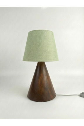 Tapo Design Armoni Ahşap Ceviz Abajur | Yatak Odası Masif Başucu Lambası | Sa...