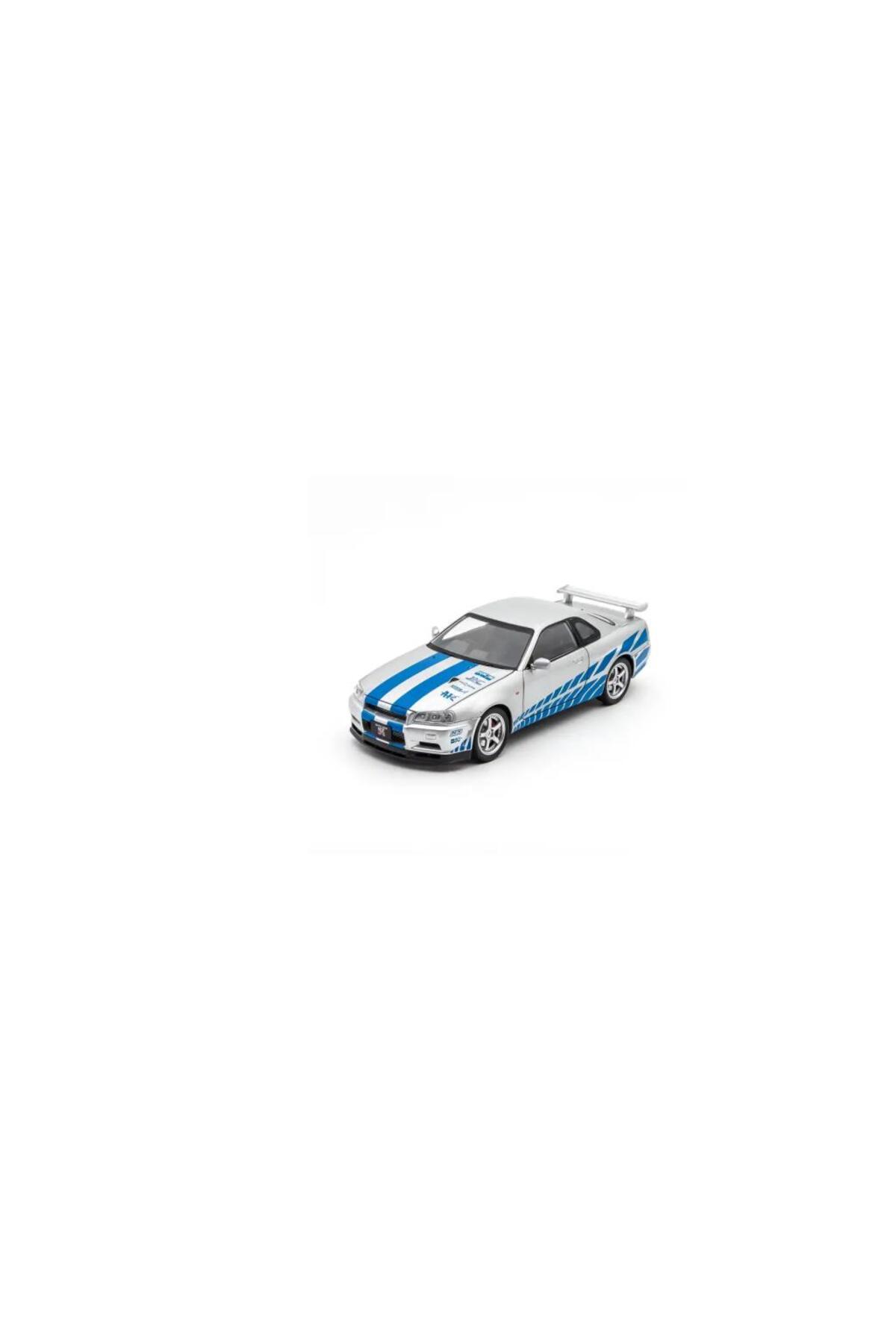 HOBBİEZ WORLD Nissan Skyline GT-R R34 Liberty Walk Gri 1/24 Model