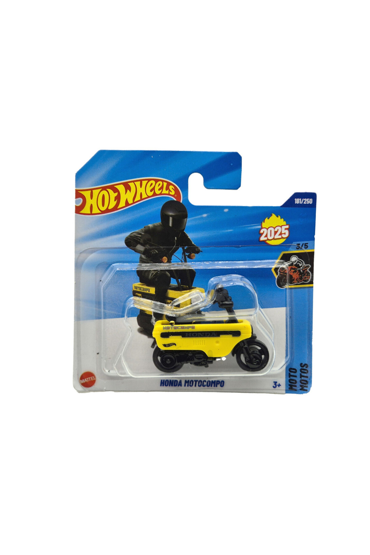 Motocicleta Honda Motocompo, Galben, 1:64