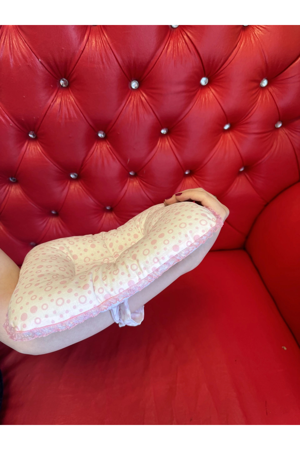 Sema Baby Sevi Emzirme Yastığı - Pembe fotoğrafı 2 (önizleme)