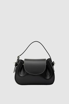 Shule Bags Lover Oval Çapraz Çanta Siyah