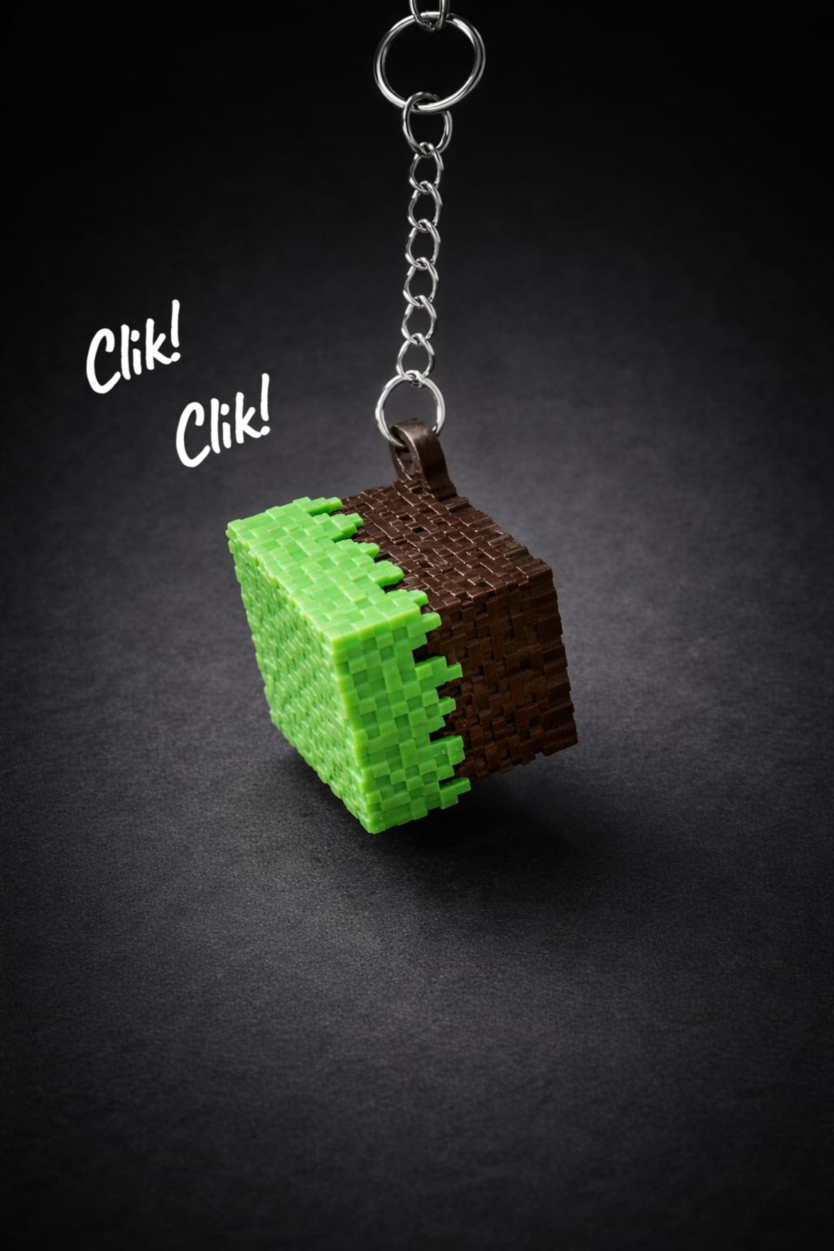 Moshu Design Minecraft Clicker Anahtarlık Çanta Süsü Charm