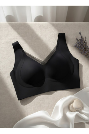 Feenia Nudenight Dikişsiz Siyah Balensiz Pedli İz Bırakmaz Sütyen