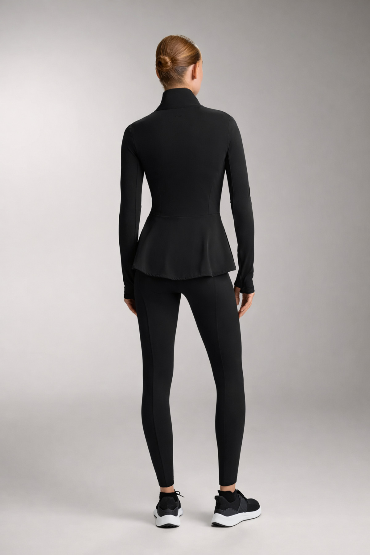 Gugus KADIN Light warm running VOLANLI Fermuarlı Yüksek Yaka Spor Ceket, Esnek Activewear görsel 3