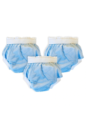 Pierre Cardin 3'lü Alıştırma Külodu 10-15kg - Mavi