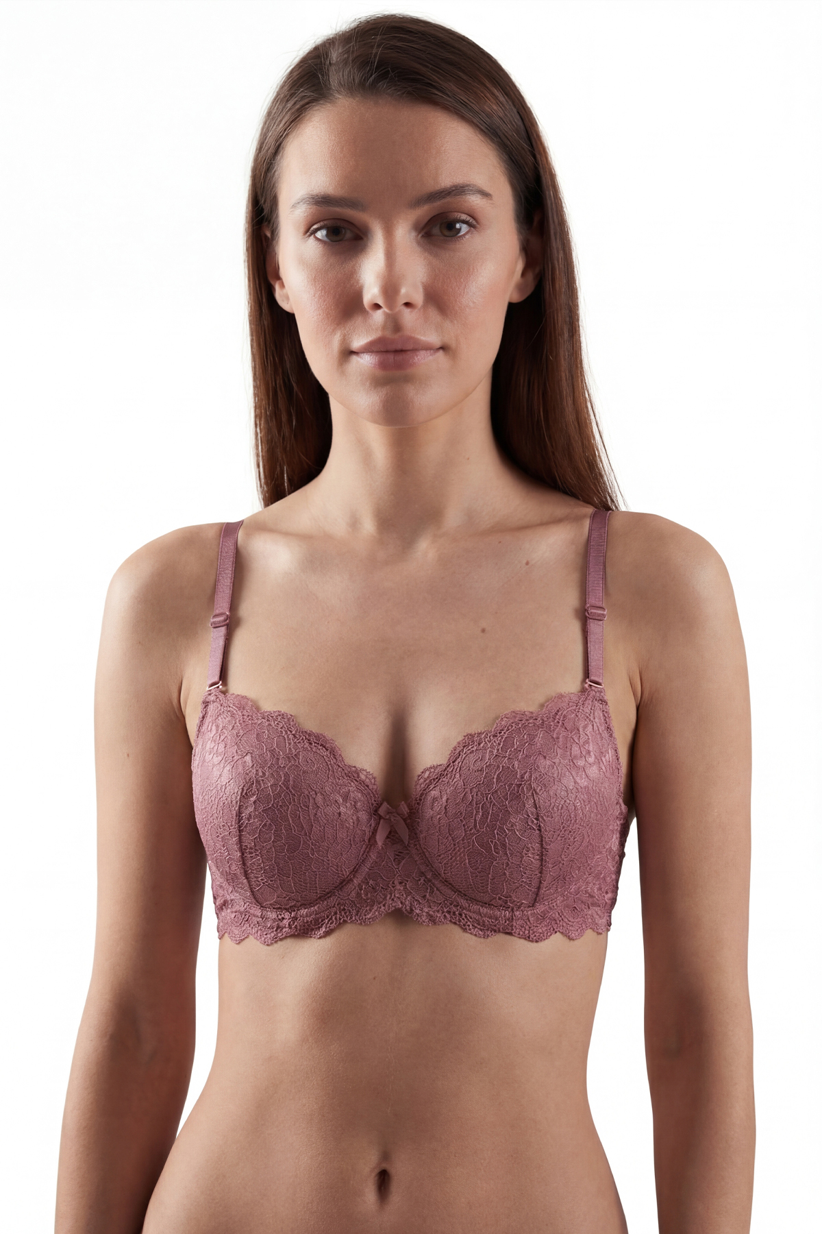 par lingerie pl Dantelli Destekli Dolgulu Balenli Sütyen A1 görsel 2