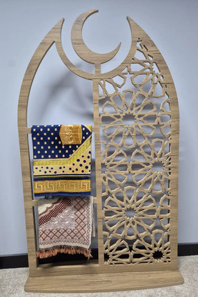 Darga Wood Shop Namaz Seccadelik Kıble ibadet Mihrab Köşesi Dekoratif Motif C...