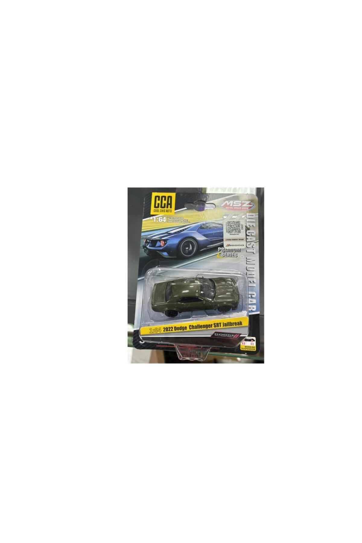 CCA 2022 Dodge Challenger Srt Jailbreak Yeşil 1/64 Model Araba