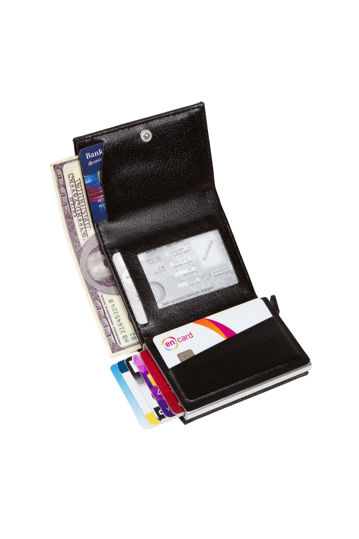 NEWISH POLO ACCESSORIES  krinkel Siyah Telefon Bölmeli Bel Çapraz Omuz Çanta Göğüs Günlük Bodybag ve Kartlık Cüzdan - Görsel 6