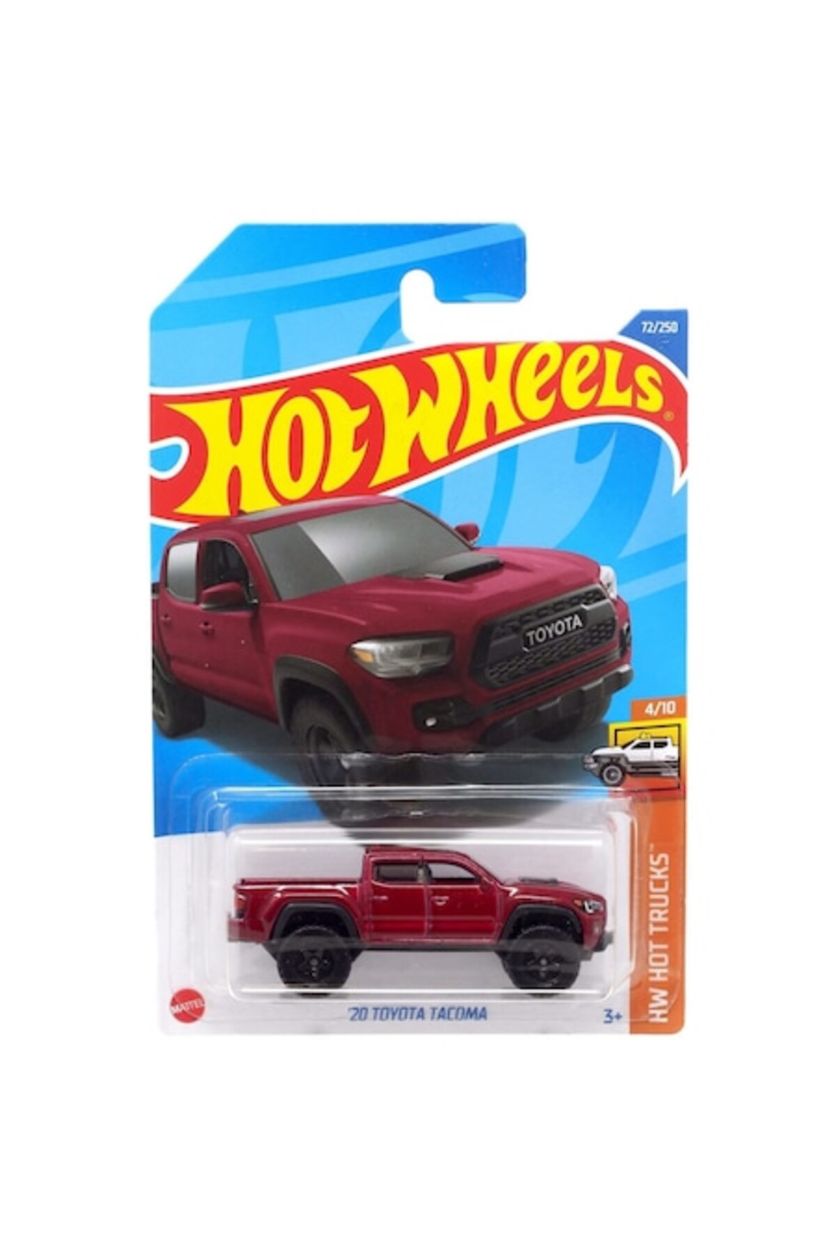 Masinuta Metalica Hot Wheels, 2020 Toyota Tacoma, Visiniu, 1:64
