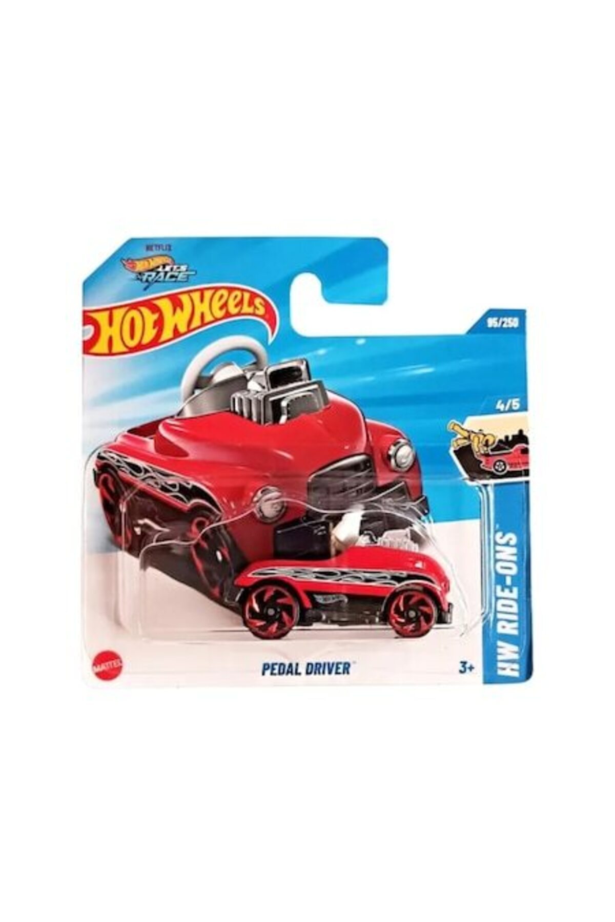 Masinuta Pedal Driver - Treasure Hunt, rosu, scara 1:64 - model 2025