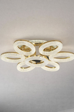 Led 2026 MODEL 6+1 TAVANA MONTE 3 RENKLİ LEDLİ DİMMERLİ 4 KADEMELİ AVİZE