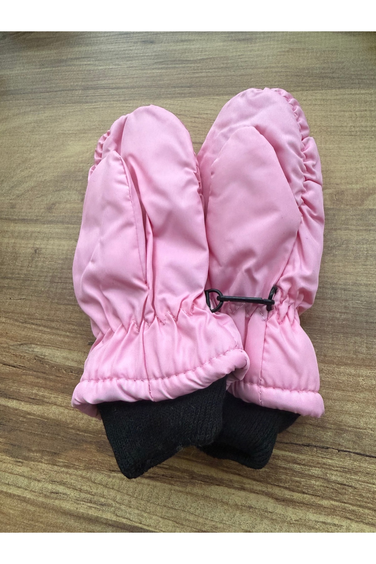 Blotch Sevimli Figür Su Geçirmez Kaliteli Lastikli Pembe İçi Polarlı Bebek Kar Eldiveni 0-24 ay fotoğrafı 4 (önizleme)